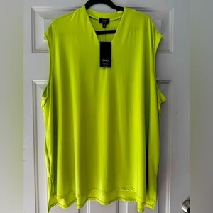 Jones New York Women's Bright Green Sleeveless Tank Sz 3X